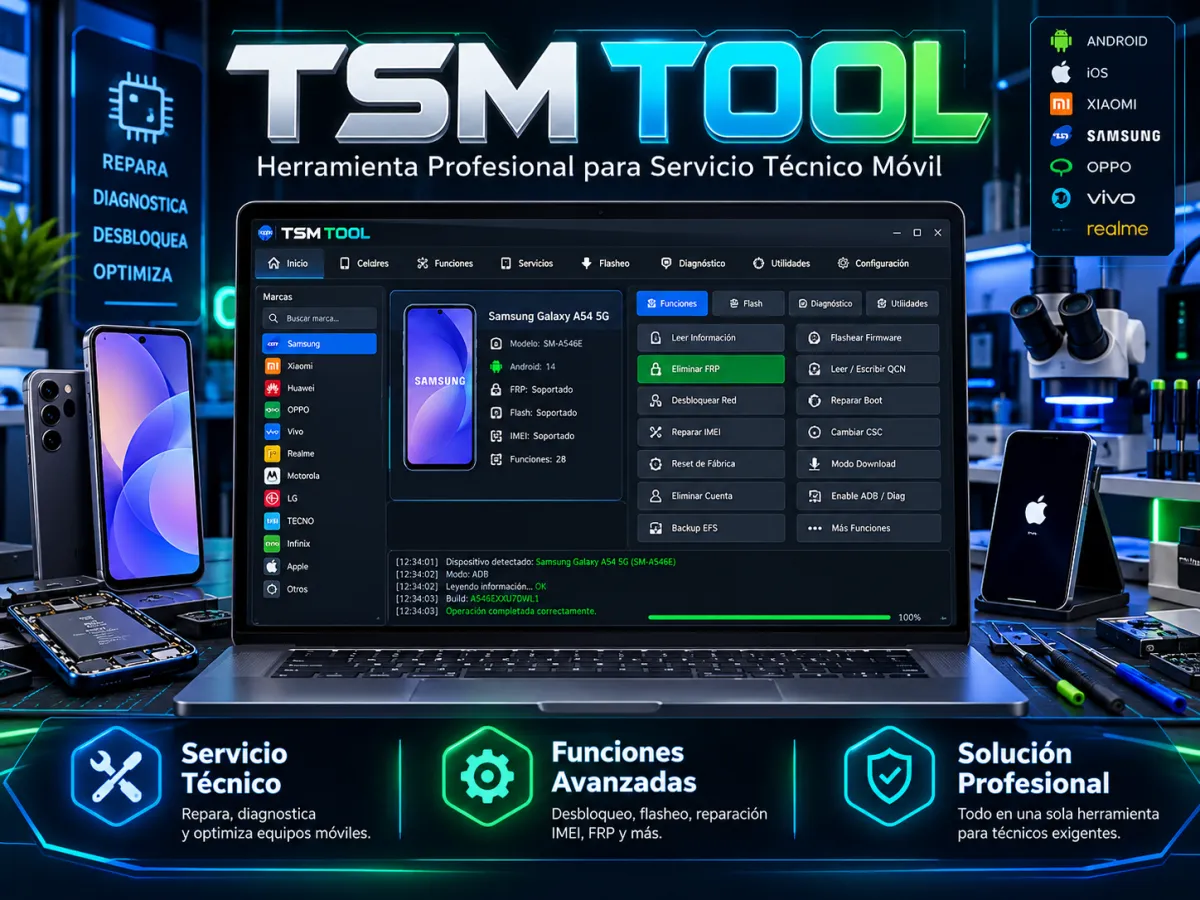 TSM Tool – Herramienta Profesional para Servicio Técnico Móvil